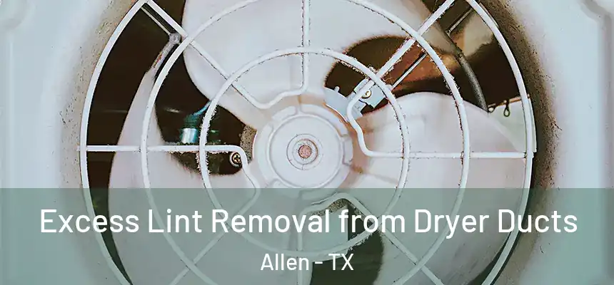 Excess Lint Removal from Dryer Ducts Allen - TX